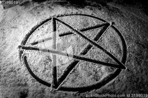 Image of Pentagram closeup photo