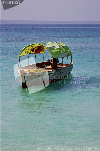 Image of boat in prison island  tanzania zanzibar