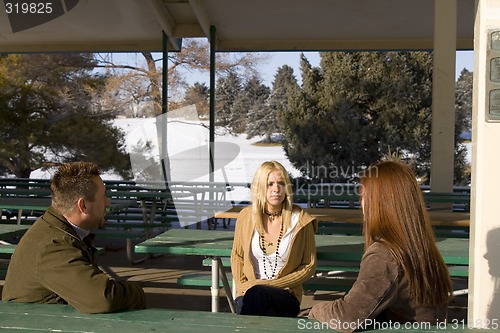 Image of People Talking in the Park