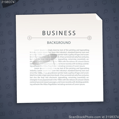 Image of Dark Blue Business Background with Copy Space