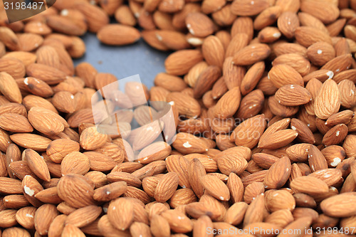 Image of almonds background