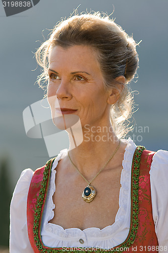 Image of Portrait of a Bavarian woman in costume