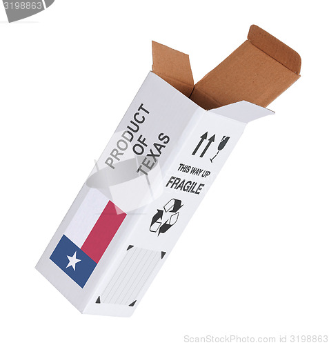 Image of Concept of export - Product of Texas