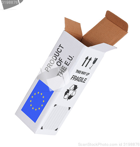 Image of Concept of export - Product of the European Union