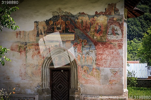 Image of Patrauti Monastery - fresco detail