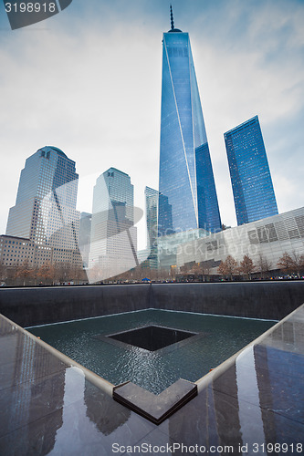 Image of WTC Memorial Plaza, Manhattan, New York.