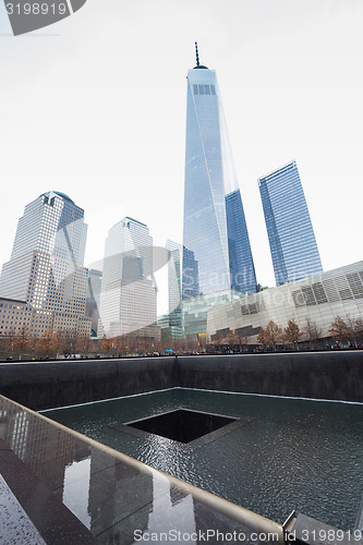 Image of WTC Memorial Plaza, Manhattan, New York.