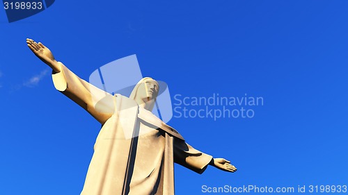 Image of Christ the Redeemer statue in Ro de Janeiro 