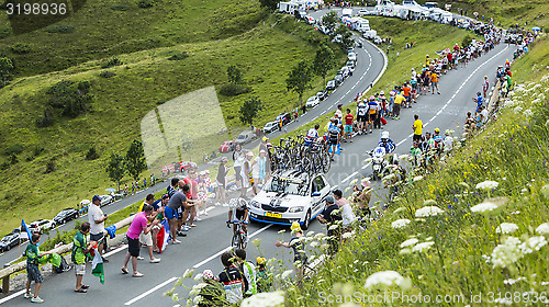 Image of The Cyclist Tom Dumoulin on Col de Peyresourde - Tour de France 