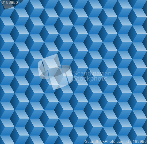 Image of Seamless pattern with 3d cubes