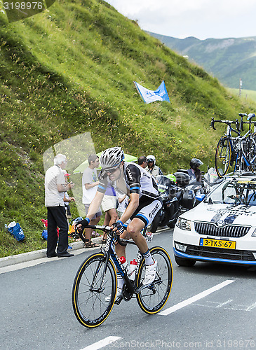 Image of The Cyclist Tom Dumoulin on Col de Peyresourde - Tour de France 