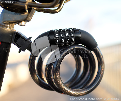 Image of bicycle  lock