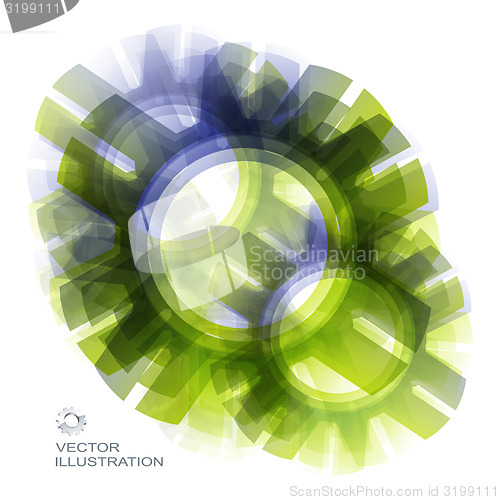 Image of Vector cogwheels template. Abstract for internet sites, web user