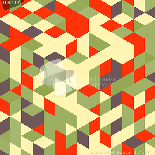 Image of Abstract geometrical 3d colorful background. Can be used for wal