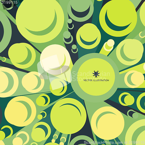 Image of 3d background, cylinders. Vector illustration. 