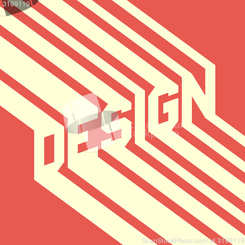Image of Design. Vector background. 