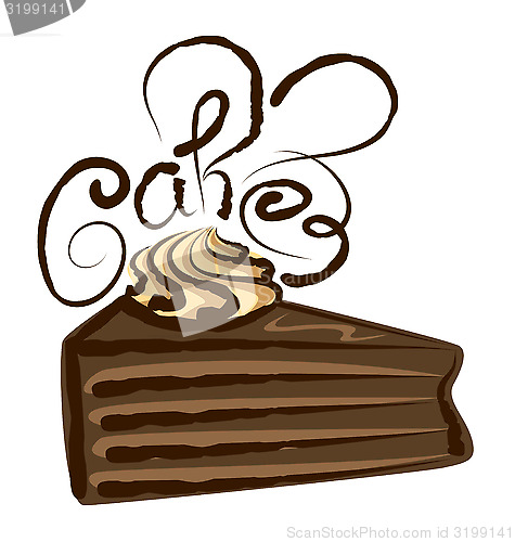 Image of Vector Chocolate Cake