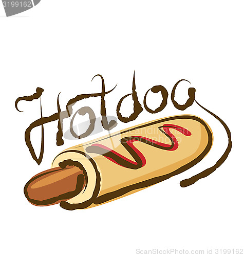 Image of Vector Hot Dog