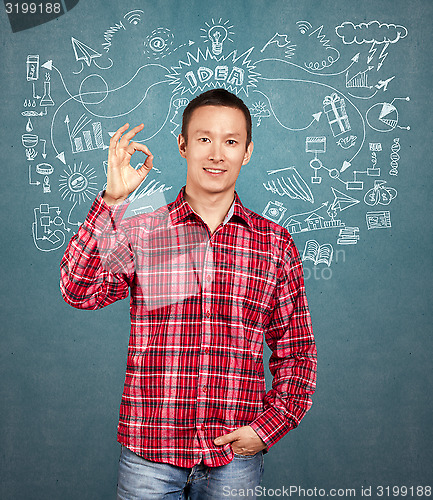 Image of Asian Man With Folded Hands