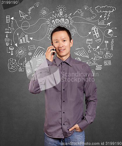 Image of Asian Man With Folded Hands