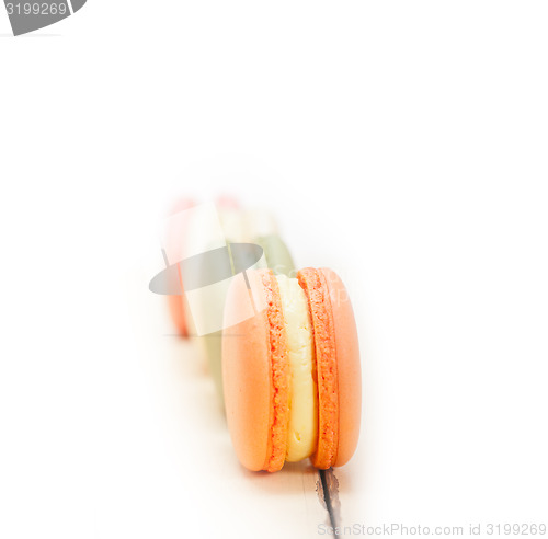 Image of colorful french macaroons 