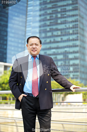 Image of Asian businessman smiling portrait