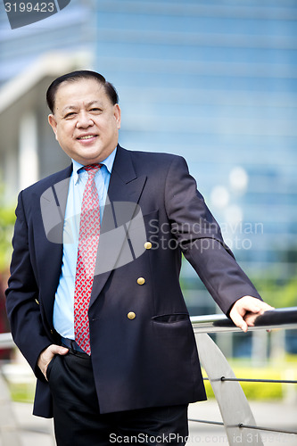 Image of Asian businessman smiling portrait