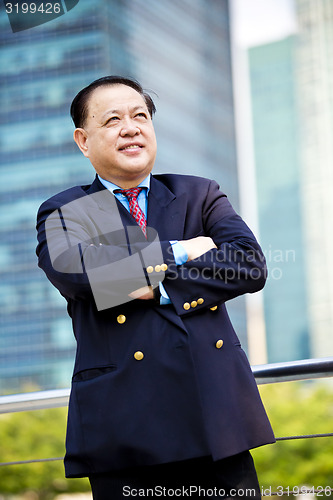 Image of Asian businessman smiling portrait