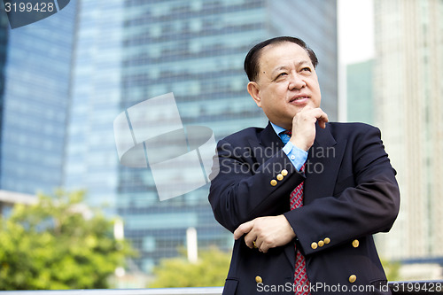 Image of Asian businessman smiling portrait