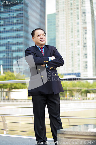 Image of Asian businessman smiling portrait