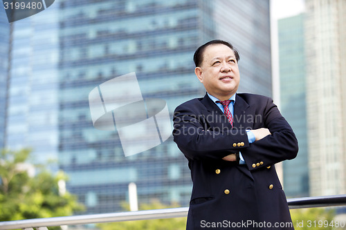 Image of Asian businessman smiling portrait