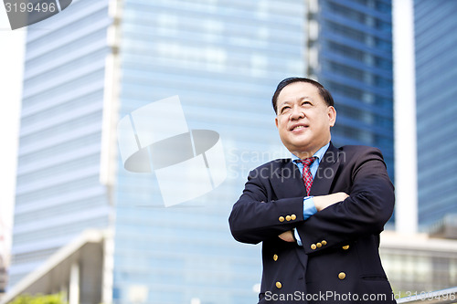 Image of Asian businessman smiling portrait