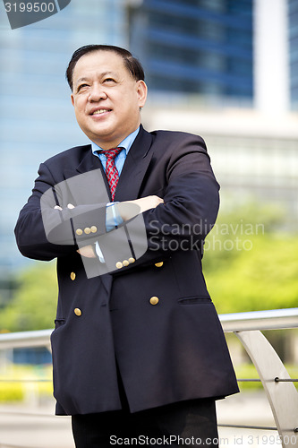 Image of Asian businessman smiling portrait