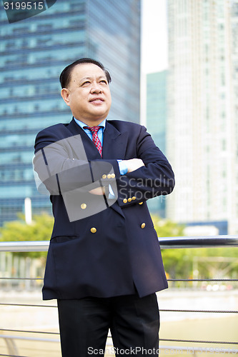 Image of Asian businessman smiling portrait