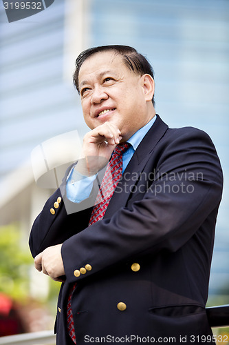 Image of Asian businessman smiling portrait