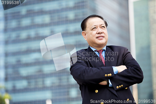 Image of Asian businessman smiling portrait