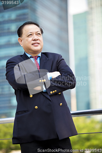 Image of Asian businessman smiling portrait