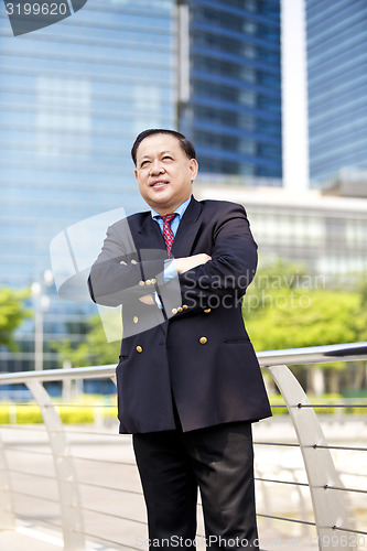 Image of Asian businessman smiling portrait