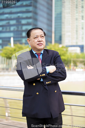 Image of Asian businessman smiling portrait