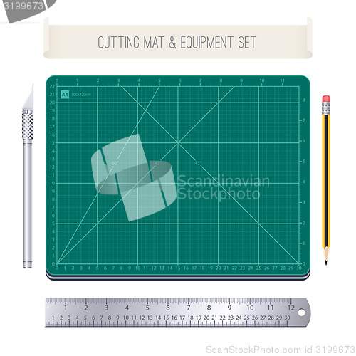 Image of Cutting Mat and Equipment Set