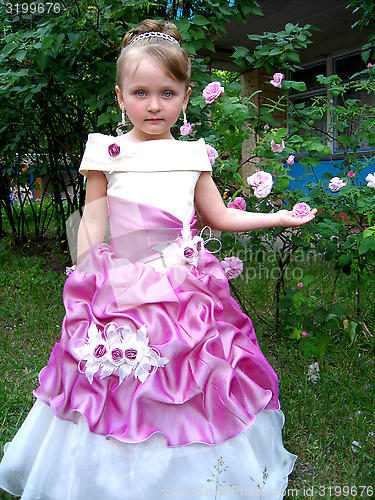 Image of little sympathetic girl - princess