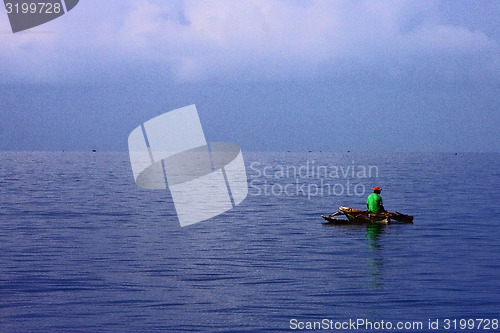 Image of man in the sea