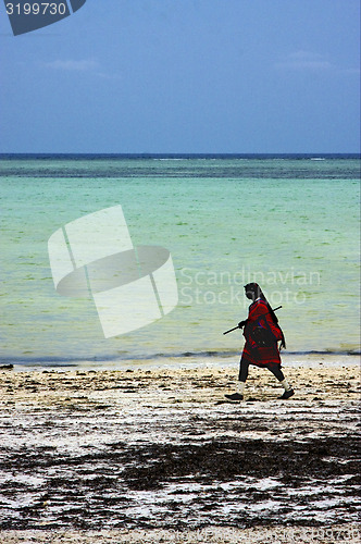 Image of masai  men in tanzania zanzibar