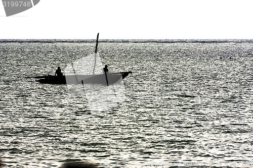 Image of boat in black