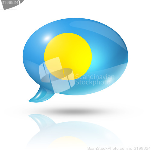 Image of Palau flag speech bubble