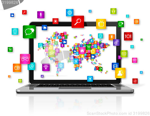 Image of Cloud Computing Laptop