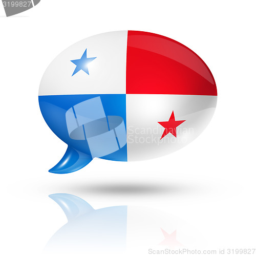 Image of Panama flag speech bubble