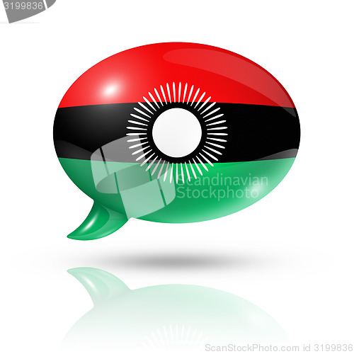 Image of Malawi flag speech bubble
