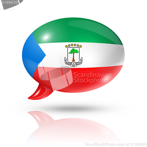 Image of Equatorial Guinea flag speech bubble