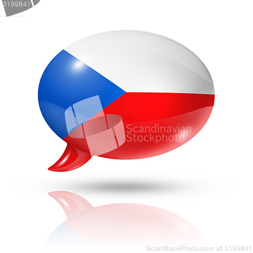 Image of Czech Republic flag speech bubble